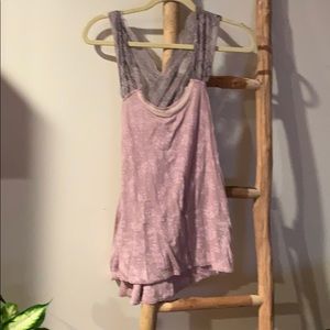 Free people crows cross back tank